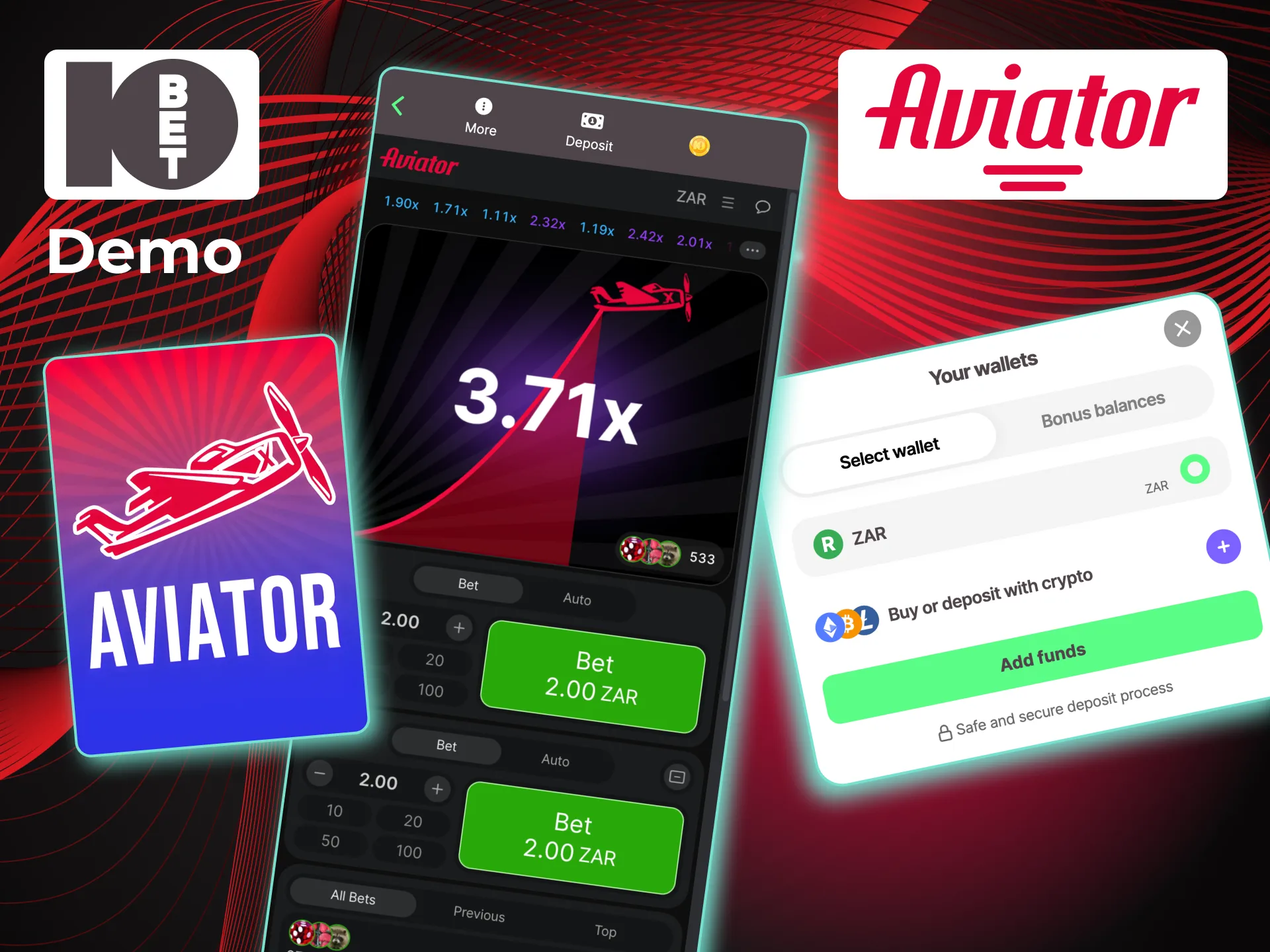 Try Aviator demo once registered on 10bet.