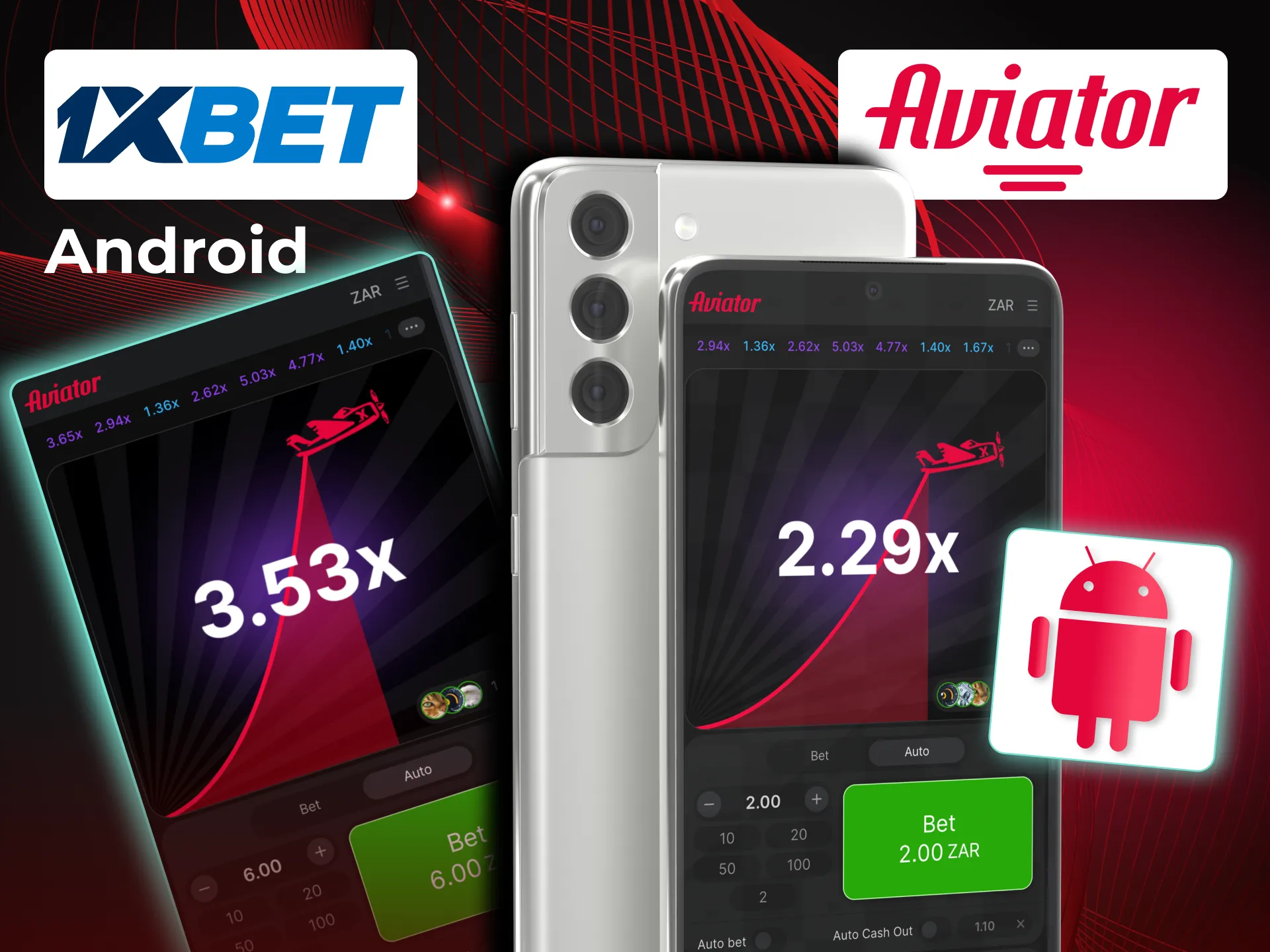 Download Aviator app for Android from 1xBet site.