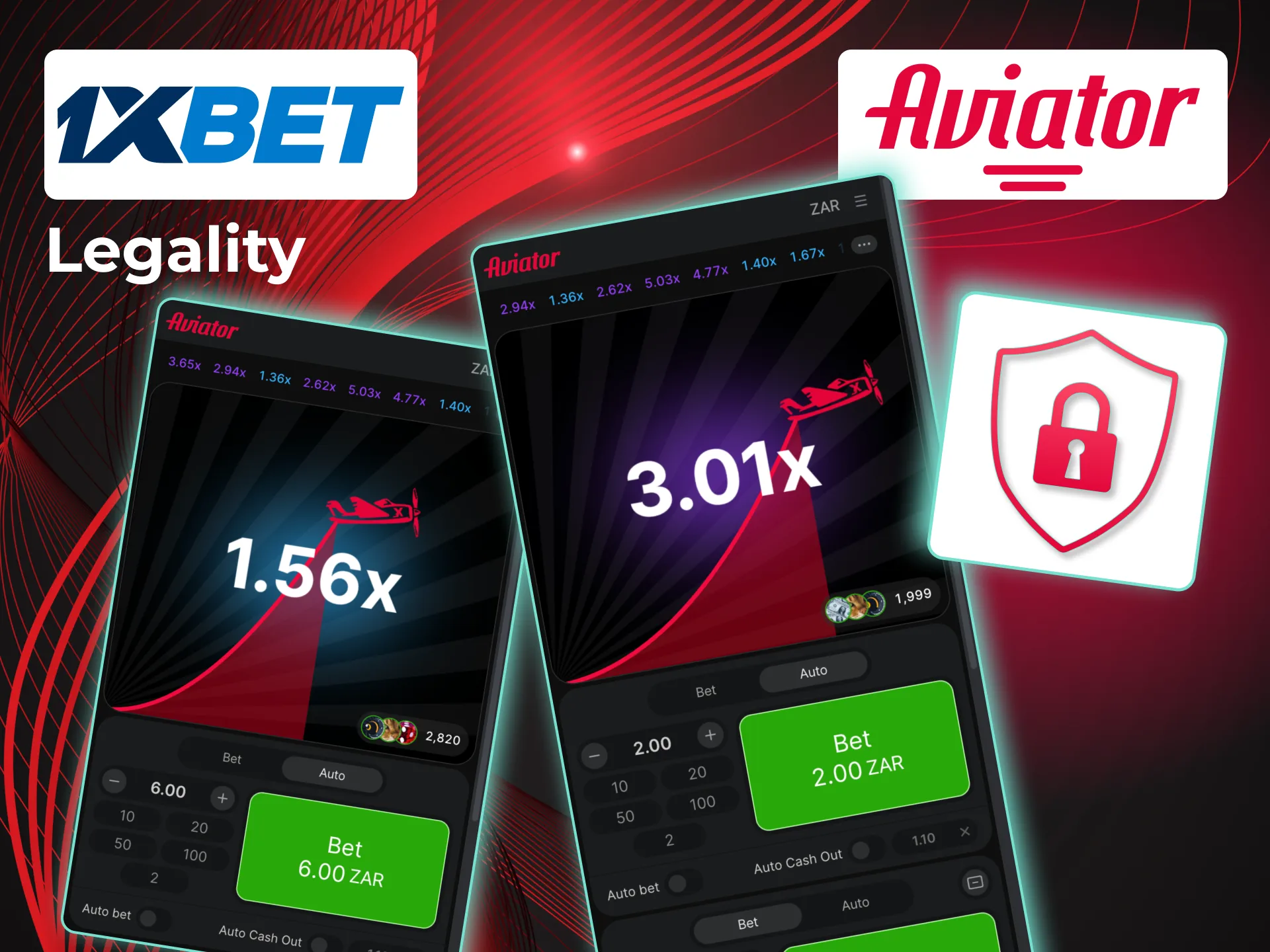 Legal Aviator gameplay on 1xBet backed by CGCB license.