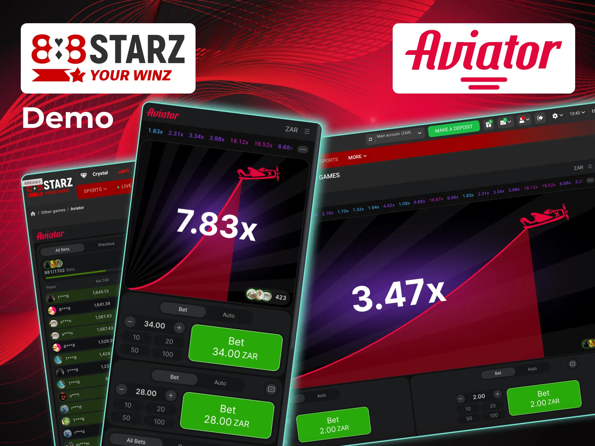 Play Aviator free on 888starz using demo toggle.