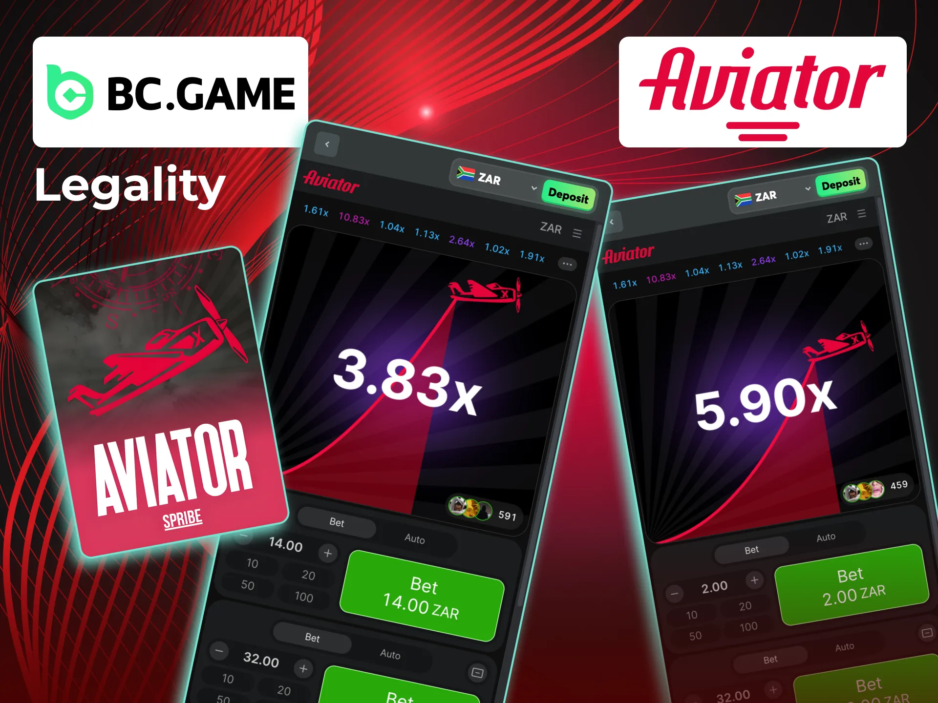 Play Aviator legally on BC Game with global certification.