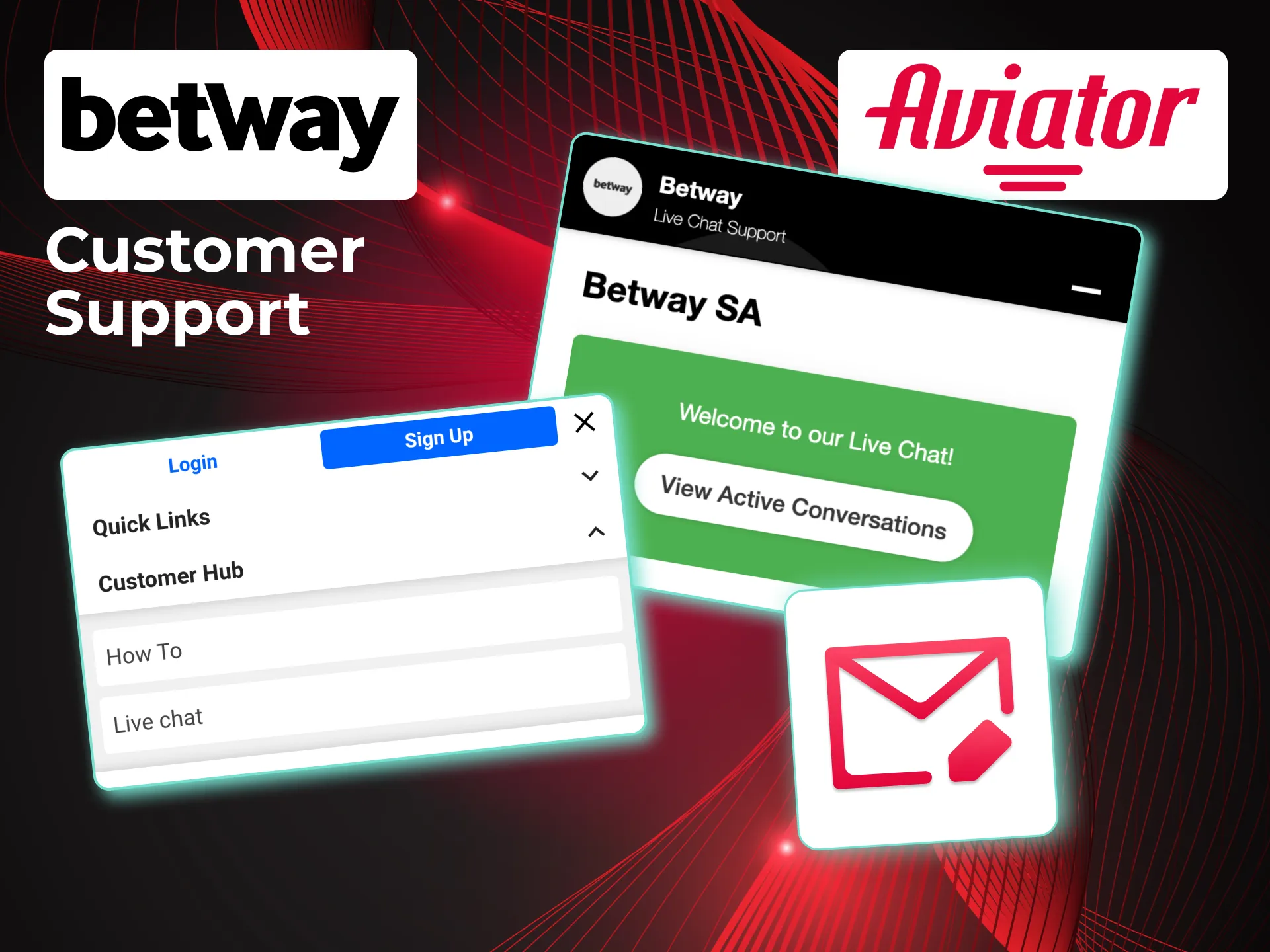 Solve issues quickly with Betway’s live chat and hotline.