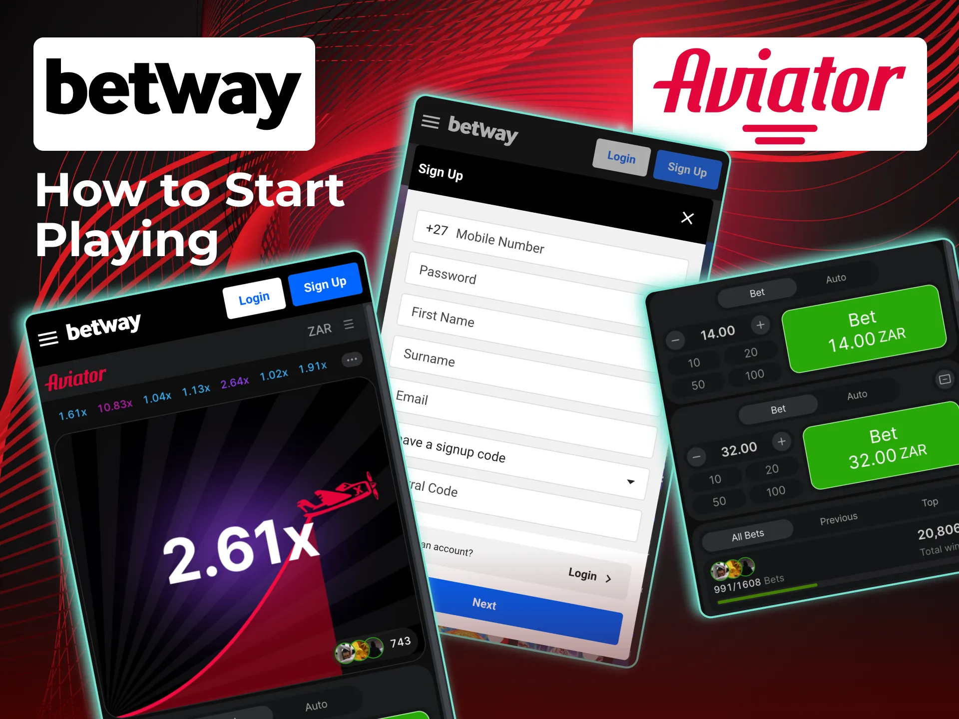 Start Aviator on Betway with quick registration and deposit.