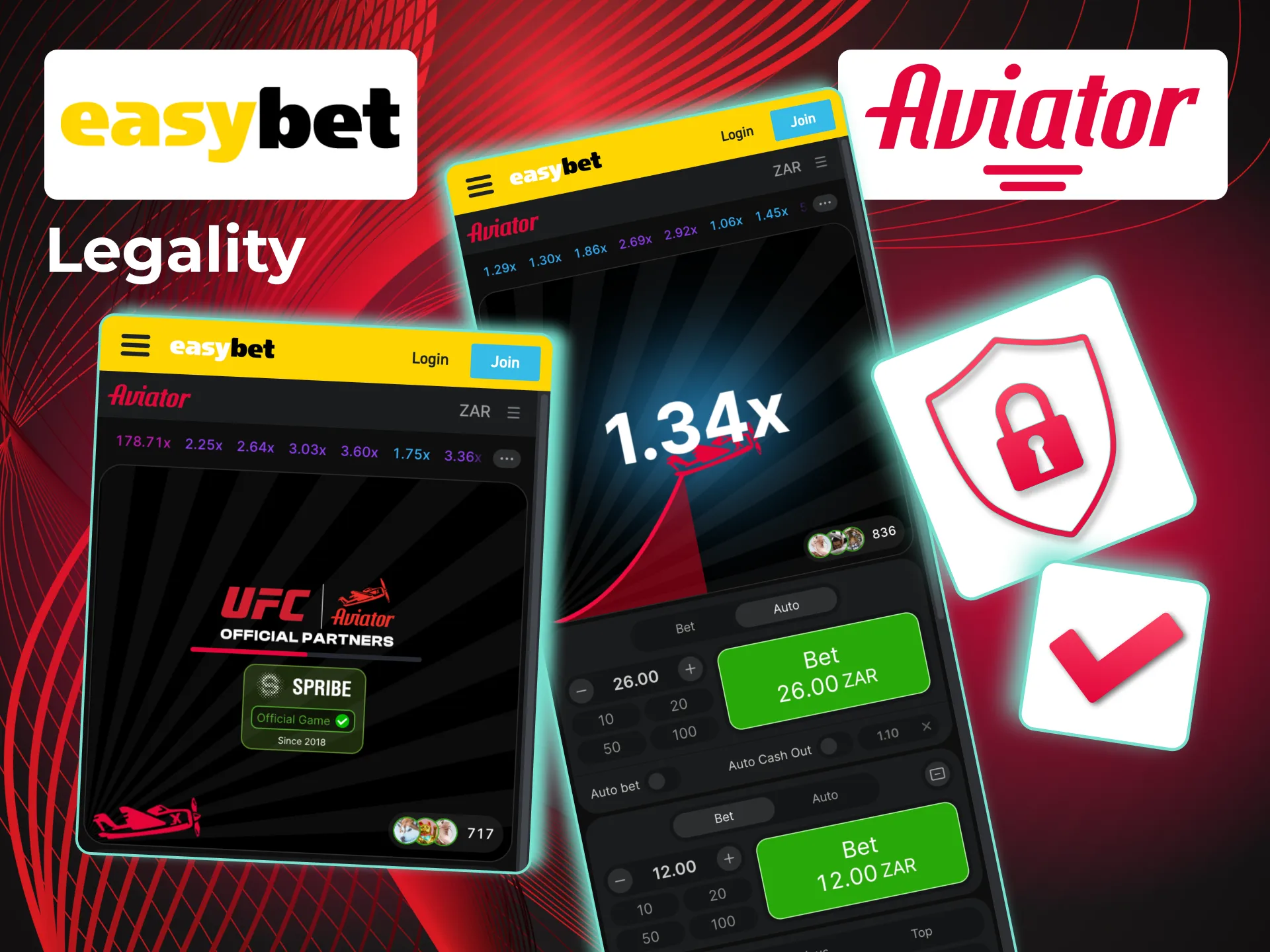 Play Aviator safely on Easybet with South African gambling licenses.