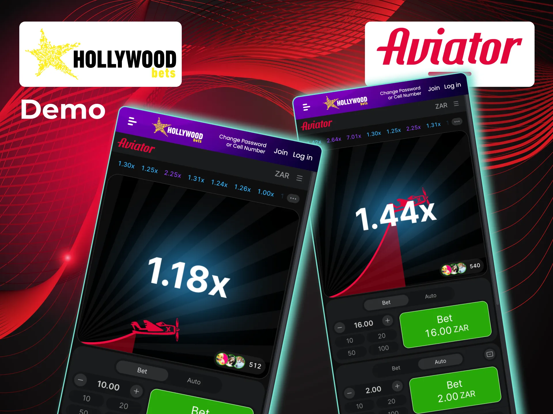Play Aviator demo on Hollywoodbets blog without financial risk.