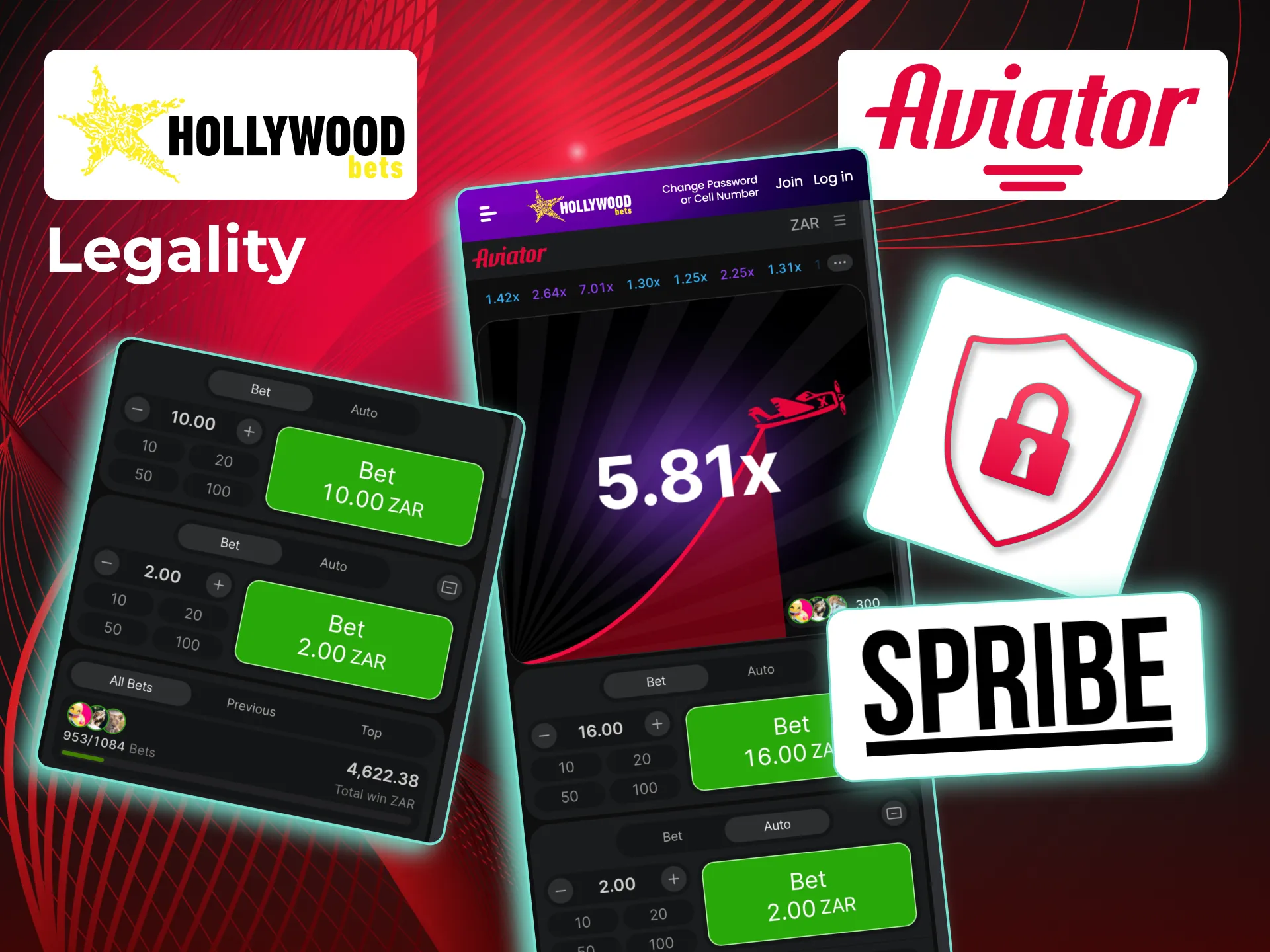 Hollywoodbets Aviator is fully legal and licensed in South Africa.