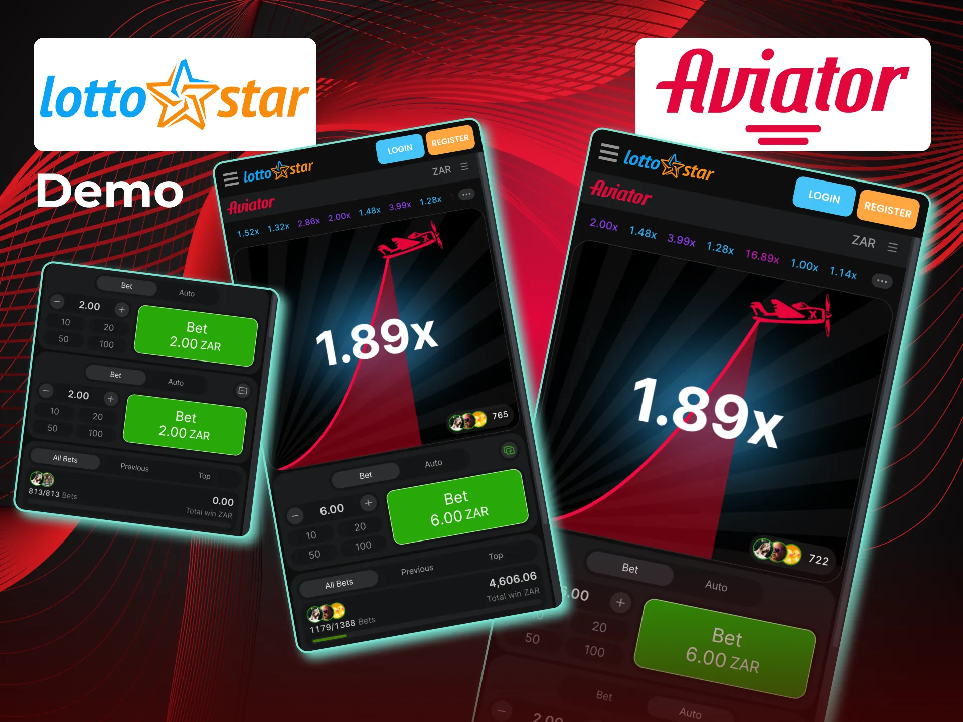 Try Aviator on LottoStar with no deposit or registration required.