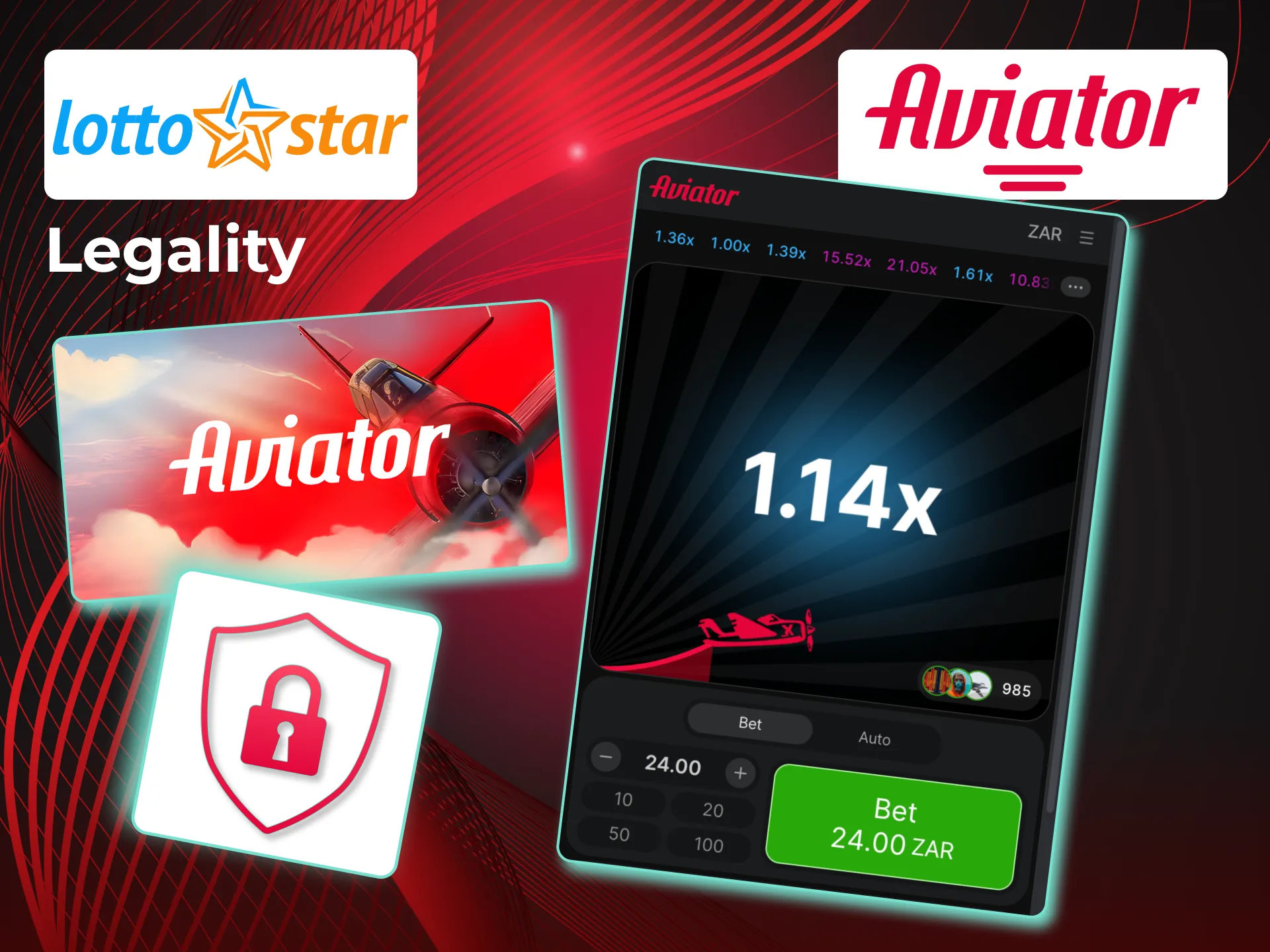 LottoStar Aviator is fully legal under South African regulation.