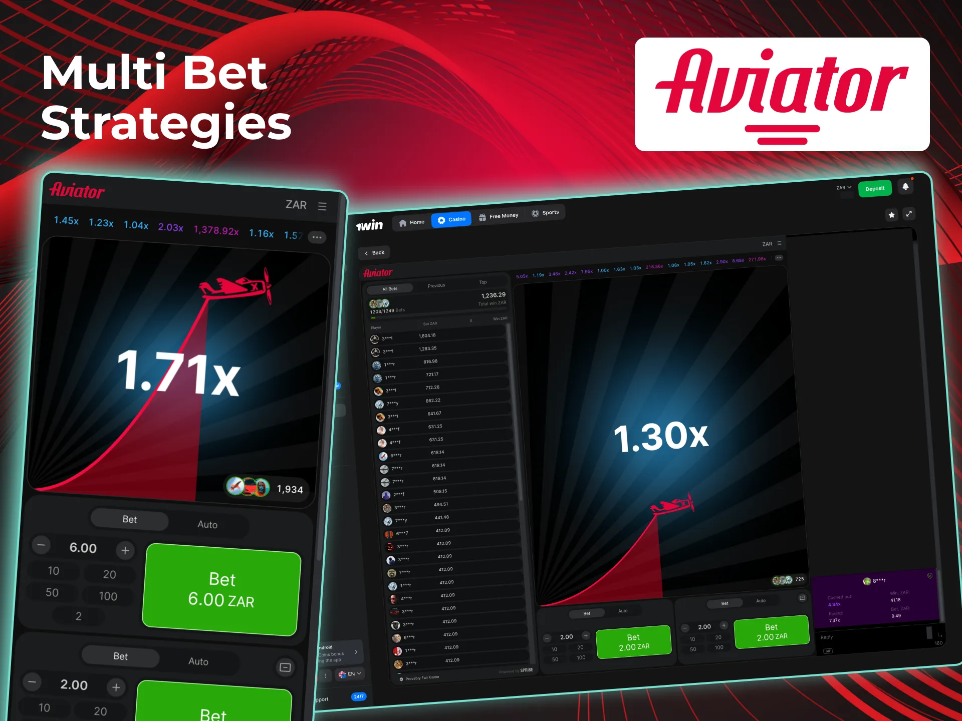 Multi bet strategy in Aviator balancing risk and reward.